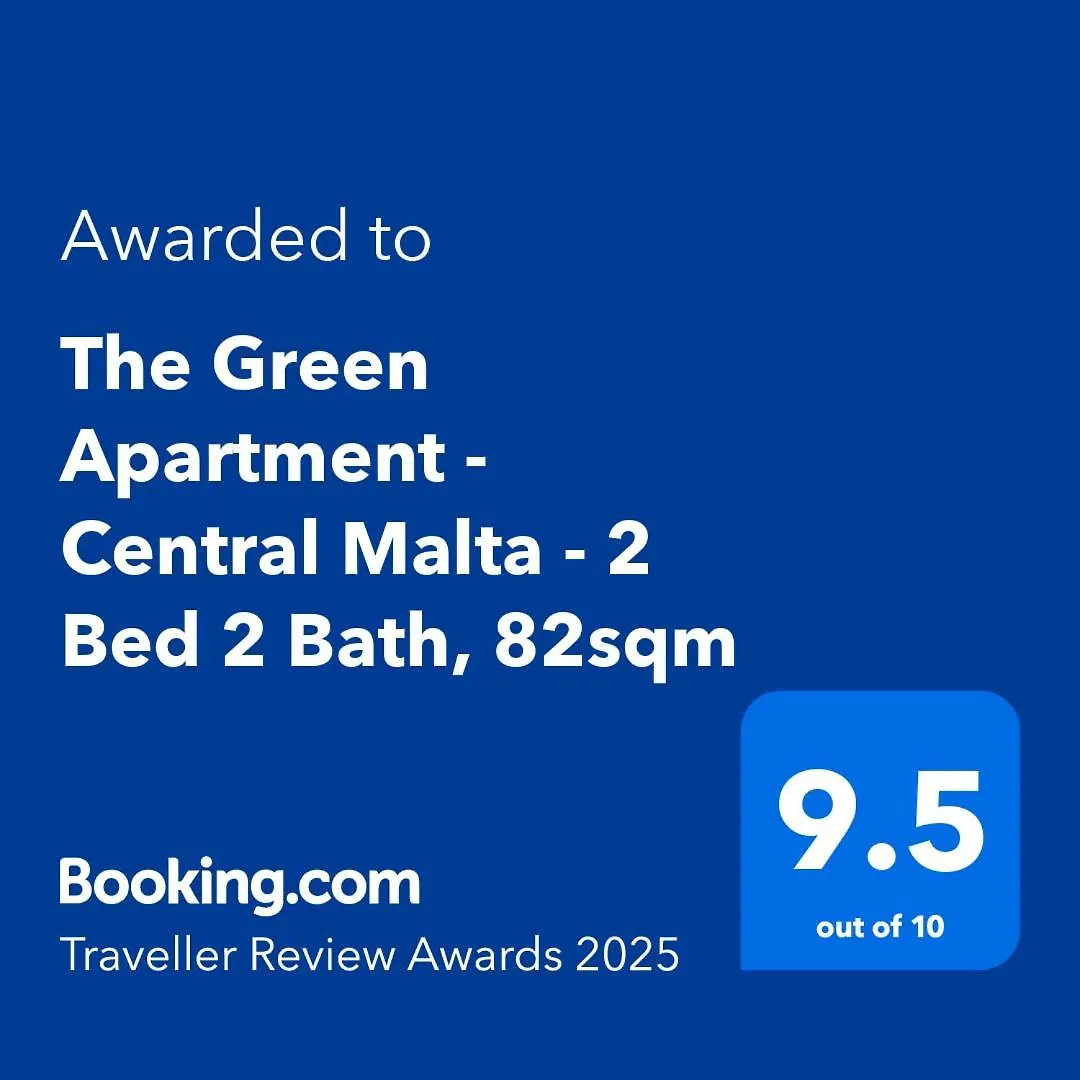 The Green Apartment - Central Malta - 2 Bed 2 Bath, 82Sqm Msida